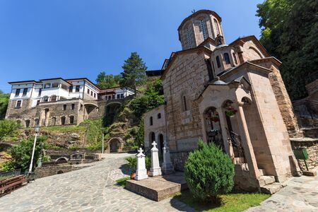 OSOGOVO MONASTRY, MACEDONIA - JULY 21, 2018: Medieval Monastery St. Joachim of Osogovo, Kriva...