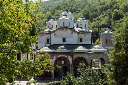 OSOGOVO MONASTRY, MACEDONIA - JULY 21, 2018: Medieval Monastery St. Joachim of Osogovo, Kriva Palanka region, Republic of Macedoniaのeditorial素材