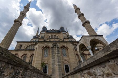 EDIRNE, TURKEY - MAY 26, 2018: Outside view of Built by architect Mimar Sinan between 1569 and 1575...
