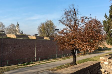 BELGRADE, SERBIA - NOVEMBER 10, 2018: Belgrade Fortress and Kalemegdan Park in the center of city of Belgrade, Serbiaのeditorial素材