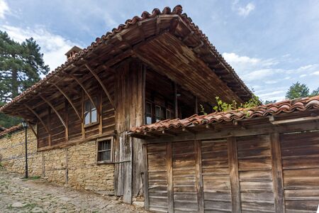 ZHERAVNA, BULGARIA - JULY 31, 2014: Architectural reserve of Zheravna with nineteenth century houses, Sliven Region, Bulgariaのeditorial素材