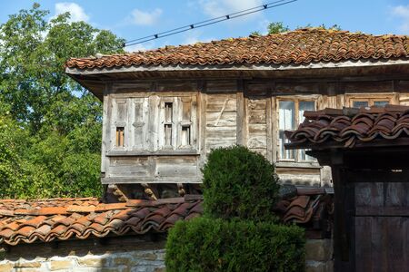 ZHERAVNA, BULGARIA - JULY 31, 2014: Architectural reserve of Zheravna with nineteenth century houses, Sliven Region, Bulgariaのeditorial素材