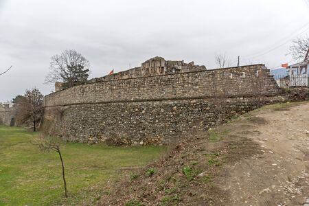 SKOPJE, REPUBLIC OF MACEDONIA - FEBRUARY 24, 2018: Skopje fortress (Kale fortress) in the Old Town, Republic of Macedoniaのeditorial素材