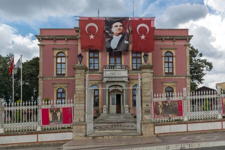 EDIRNE, TURKEY - MAY 26, 2018: Town hall in the center of city of Edirne,  East Thrace, Turkeyのeditorial素材