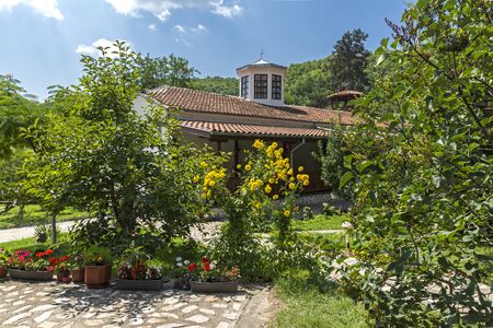 ZLATOLIST, BULGARIA - JULY 28, 2018: Church of Saint George known as the Church of Reverend Stoyna at Zlatolist Village, Blagoevgrad region, Bulgariaのeditorial素材