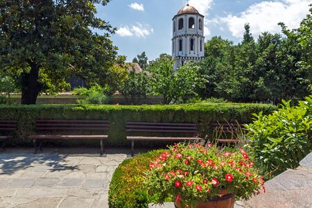 PLOVDIV, BULGARIA - JULY 5, 2018:   St. Constantine and St. Elena church from the period of Bulgarian Revival in old town of Plovdiv, Bulgariaのeditorial素材