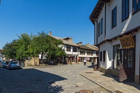 TRYAVNA, BULGARIA - JULY 6, 2018: Old house in historical town of Tryavna, Gabrovo region, Bulgariaのeditorial素材