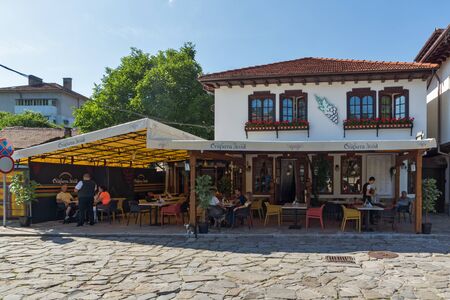 TRYAVNA, BULGARIA - JULY 6, 2018: Old house in historical town of Tryavna, Gabrovo region, Bulgariaのeditorial素材