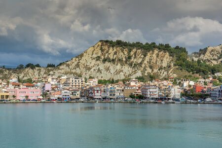 ZAKYNTHOS, GREECE - MAY 28, 2015: Amazing Panoramic view of Zakynthos City, Ionian island, Greeceのeditorial素材
