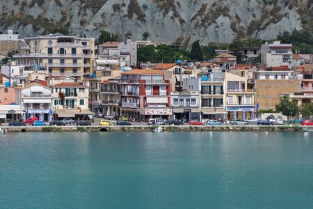 ZAKYNTHOS, GREECE - MAY 28, 2015: Amazing Panoramic view of Zakynthos City, Ionian island, Greeceのeditorial素材