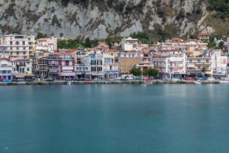 ZAKYNTHOS, GREECE - MAY 28, 2015: Amazing Panoramic view of Zakynthos City, Ionian island, Greeceのeditorial素材
