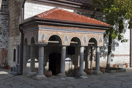 BACHKOVO MONASTERY, BULGARIA - FEBRUARY 4, 2019: Buildings in Medieval Bachkovo Monastery Dormition...