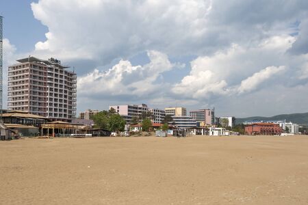 SUNNY BEACH, BULGARIA - MAY 2, 2008: Panoramic view of the famous summer resort Sunny Beach, Burgas Region, Bulgariaのeditorial素材