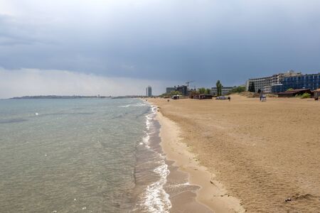 SUNNY BEACH, BULGARIA - MAY 2, 2008: Panoramic view of the famous summer resort Sunny Beach, Burgas Region, Bulgariaのeditorial素材