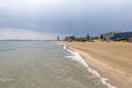 SUNNY BEACH, BULGARIA - MAY 2, 2008: Panoramic view of the famous summer resort Sunny Beach, Burgas Region, Bulgariaのeditorial素材