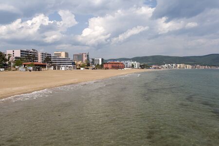 SUNNY BEACH, BULGARIA - MAY 2, 2008: Panoramic view of the famous summer resort Sunny Beach, Burgas Region, Bulgariaのeditorial素材