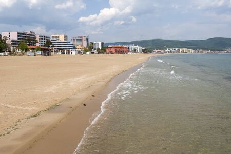 SUNNY BEACH, BULGARIA - MAY 2, 2008: Panoramic view of the famous summer resort Sunny Beach, Burgas Region, Bulgariaのeditorial素材