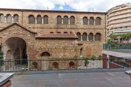 THESSALONIKI, GREECE - SEPTEMBER 30, 2017: Ðntique Byzantine Church of the Acheiropoietos in the center of city of Thessaloniki, Central Macedonia, Greeceのeditorial素材