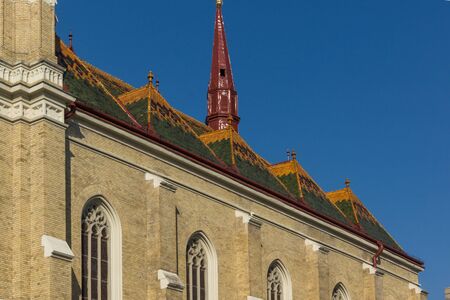 NOVI SAD, VOJVODINA, SERBIA - NOVEMBER 11, 2018: Catholic Cathedral The Name of Mary Church in the...
