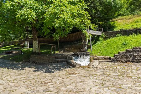 ETAR, GABROVO, BULGARIA- JULY 6, 2018: View of Ethno village Etar (Etara) near town of Gabrovo, Bulgariaのeditorial素材
