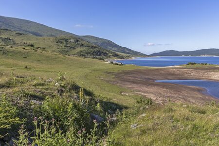 Amazing landscape with Belmeken Dam, Rila mountain, Bulgaria