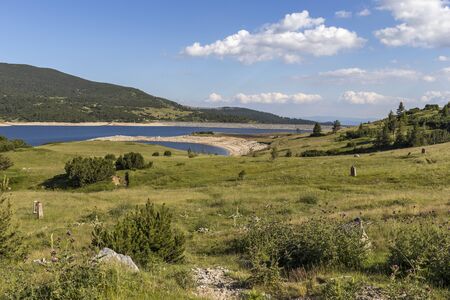 Amazing landscape with Belmeken Dam, Rila mountain, Bulgaria