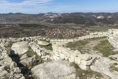 PERPERIKON, BULGARIA - MARCH 17, 2019: Ruins of Ancient sanctuary city of Perperikon, Kardzhali Region, Bulgariaのeditorial素材
