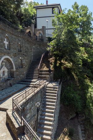 OSOGOVO MONASTRY, NORTH MACEDONIA - JULY 21, 2018: Medieval Monastery St. Joachim of Osogovo, Kriva...