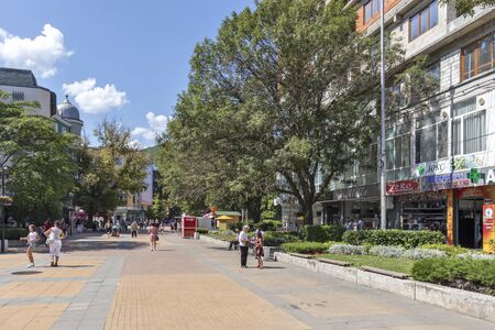 ASENOVGRAD, BULGARIA - AUGUST 5, 2019: Center of town of Asenovgrad,  Plovdiv Region, Bulgariaのeditorial素材