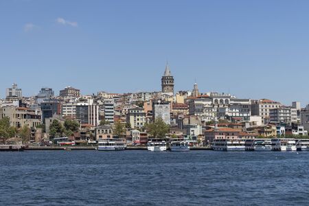ISTANBUL, TURKEY - JULY 26, 2019: Amazing view of Golden Horn in city of Istanbul, Turkeyのeditorial素材