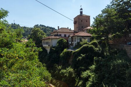 KRATOVO, NORTH MACEDONIA - JULY 21, 2018: Old Houses at the center of town of Kratovo, Republic of...