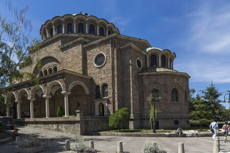 SOFIA, BULGARIA - MAY 31, 2018: Cathedral Church St. Nedelya in  Sofia, Bulgariaのeditorial素材