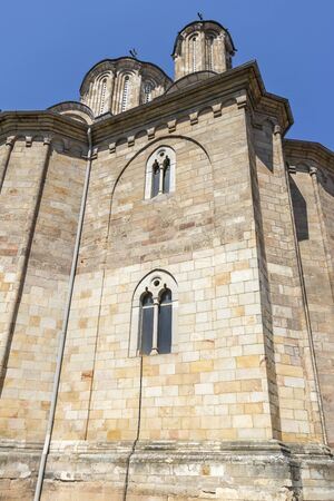DESPOTOVAC, SERBIA - AUGUST 11, 2019: Medieval Manasija monastery founded between 1406 and 1418, Sumadija and Western Serbiaのeditorial素材