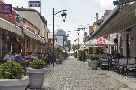 NIS, SERBIA - JUNE 15, 2019: Tinkers Alley  known as Coppersmith alley (Kazandzijsko sokace) at the center of City of Nis, Serbiaのeditorial素材