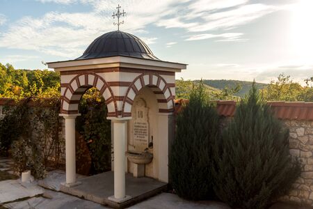 GIGINTSY MONASTERY, BULGARIA - OCTOBER 7, 2018:  Medieval Tsarnogorski (Gigintsy) monastery St. Kozma and Damyan, Pernik Region, Bulgariaのeditorial素材
