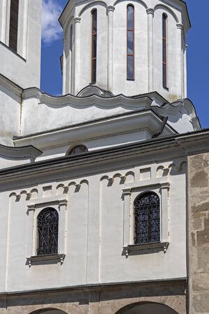 NIS, SERBIA - JUNE 15, 2019: Holy Trinity Orthodox Cathedral church at the center of City of Nis, Serbiaのeditorial素材