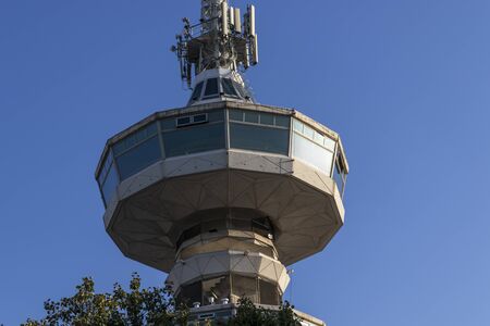 THESSALONIKI, GREECE - SEPTEMBER 22, 2019: OTE Tower  in city of Thessaloniki, Central Macedonia, Greeceのeditorial素材