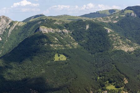 Landscape near Vratsata pass at Balkan (Stara Planina) Mountains, Bulgariaの写真素材