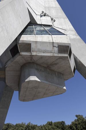 AVALA, BELGRADE, SERBIA - AUGUST 13, 2019: Telecommunication Avala Tower near city of Belgrade,...