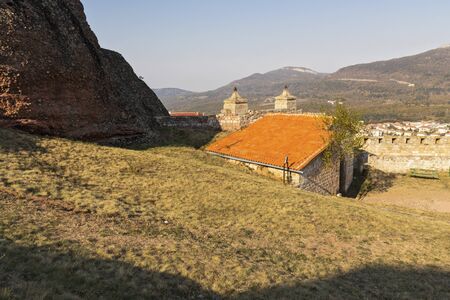 BELOGRADCHIK, BULGARIA - OCTOBER 19, 2019: Sunset view of Ruins of Medieval Belogradchik Fortress known as Kaleto, Vidin Region, Bulgariaのeditorial素材