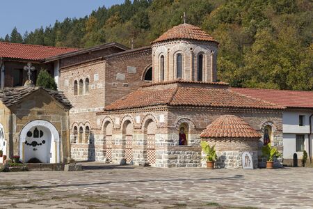 LOPUSHANSKI MONASTERY, BULGARIA - OCTOBER 19, 2019: Medieval Lopushanski Monastery of Saint John the...