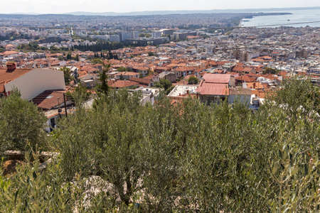 THESSALONIKI, GREECE - SEPTEMBER 22, 2019: Panoramic view city of Thessaloniki, Central Macedonia, Greeceのeditorial素材