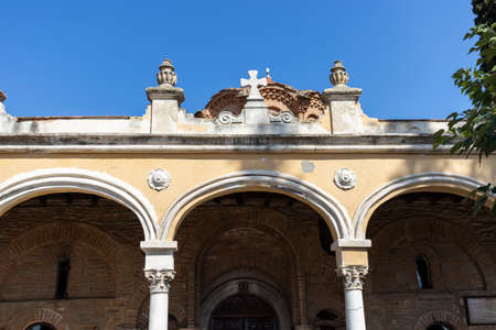 THESSALONIKI, GREECE - SEPTEMBER 22, 2019: Ancient Vlatadon Monastery in city of Thessaloniki, Central Macedonia, Greeceのeditorial素材