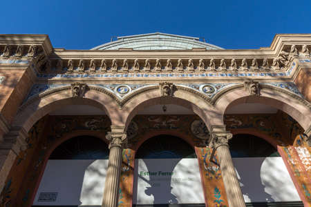 MADRID, SPAIN - JANUARY 22, 2018: Palace of Velazquez in The Retiro Park  in City of Madrid, Spainのeditorial素材