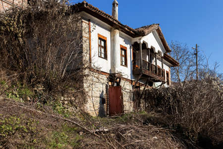 MELNIK, BULGARIA - DECEMBER 31, 2019: Panoramic view of town of Melnik, Blagoevgrad region, Bulgariaのeditorial素材