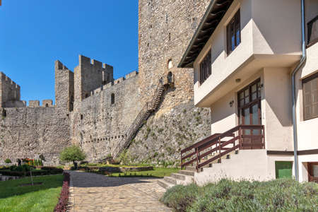 DESPOTOVAC, SERBIA - AUGUST 11, 2019: Medieval buildings at Manasija monastery, Sumadija and Western Serbiaのeditorial素材