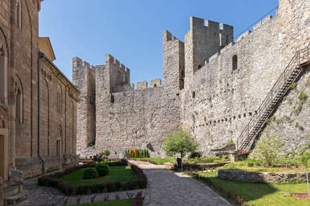 DESPOTOVAC, SERBIA - AUGUST 11, 2019: Medieval buildings at Manasija monastery, Sumadija and Western...