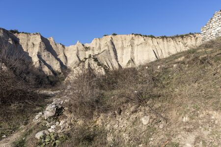 Sand Pyramid near town of Melnik, Blagoevgrad region, Bulgariaの写真素材