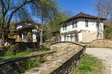 STARO STEFANOVO, BULGARIA - APRIL 9, 2014: Old houses at historical village of Staro Stefanovo,...