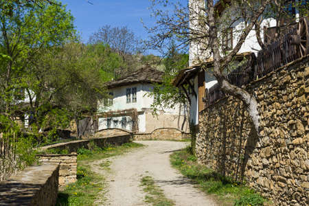 STARO STEFANOVO, BULGARIA - APRIL 9, 2014: Old houses at historical village of Staro Stefanovo,...